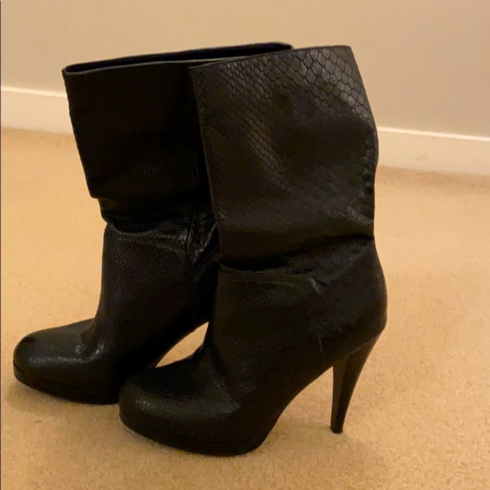 Cole Haan mid height platform boots